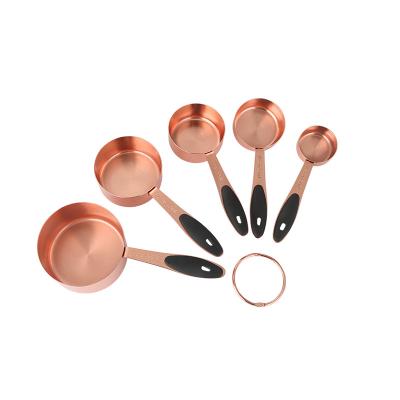 China Sustainable MeasuringCupsSet Sturdy430 Stainless Steel 5 Pieces Heavy Duty Metal Nested Measuring Cup And 5 Pieces for sale