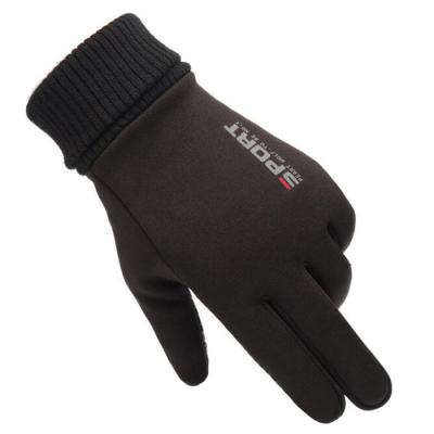 China Touch Screen Winter Cycling Gloves Work Water Proof Anti Slip Riding Cycling Gloves for sale