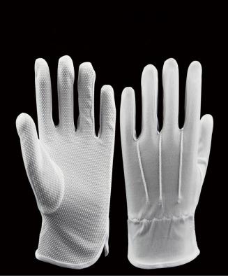 China Hand Cotton Inspection Glove Jewelry Coin Collector Polyester Protective Gloves PVC Dotted Cotton Gloves for sale