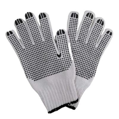 China Softness General Purpose Non- Slip PVC Working Cotton Lined PVC Dotted Gloves for sale