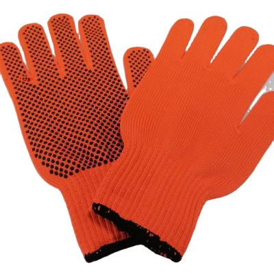 China High Quality Work Safety PVC Dotted Poly Cotton Gloves Hand Work Gloves for sale