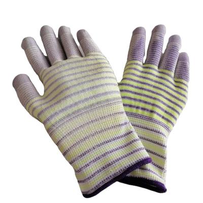 China Breathable High Quality Work Gloves PU Coated Gloves PU Palm Coated Gloves for sale