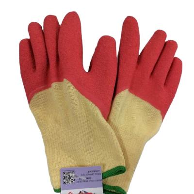 China Industrial Work Non Slip Latex Coated Cotton Gloves Safety Gloves For Industrial for sale