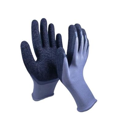 China General Purposes Nylon Industry Ply Palm Rubber Hand Protection Coated Gloveslatex Safety Glove Latex for sale