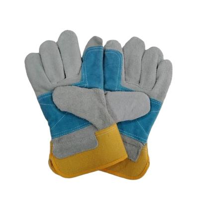 China Cheap Welding Construction Gloves Leather Working Gloves A Grade AB for sale