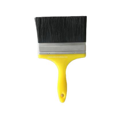 China Painting Logo Printed Plastic Handle Wall Paint Polishing Brush for sale