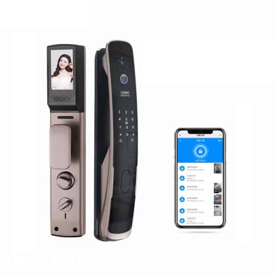 China Aluminum Alloy Tuya Fingerprint Door Lock Smart Life App Unlock Integrated With Doorbell System for sale