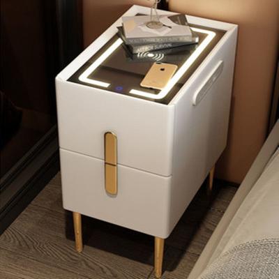 China Small Size USB Rechargeable Multifunctional Cabinet Mini Bedside Bedside Cabinet (The Other) Bedside Adjustable Ultra-narrow Smart Cabinet for sale