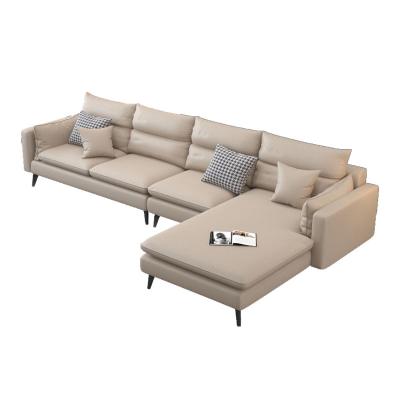 China Modular modern high quality water proof living room furniture soft sectional sofa set furniture luxury simple technical fabric sofa along for sale