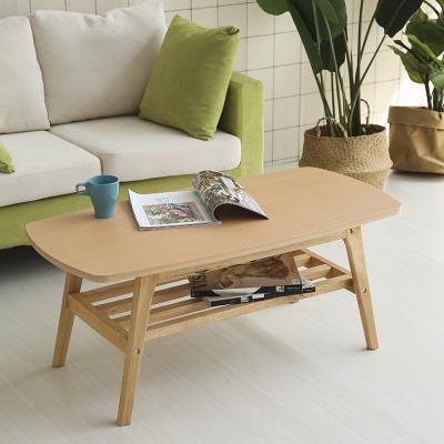 China Japanese style home small apartment coffee table simple modern adjustable living room solid wood double layer (the other) tea table for sale