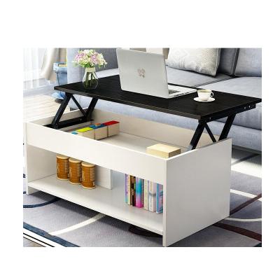 China 2021 new design adjustable apartment small mini multifunctional simple lift tea table living room modern creative fitted top coffee table (height) for sale