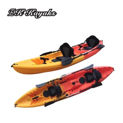 China LLDPE Or HDPE Retomolded Plastic Fishing Kayak For Two Person for sale