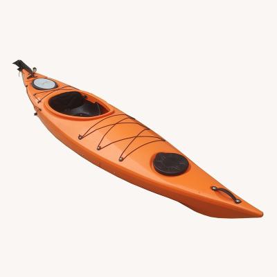 China Wholesale LLDPE Sit In Ocean Kayak Racing Kayak Made In China Foot Rudder System for sale