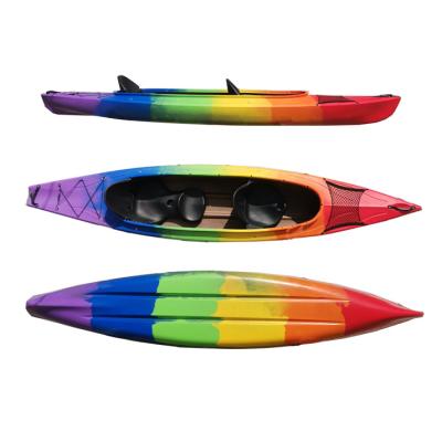 China Water Entertainment Double Sit In 3 Seat Kayak For Family Recreation With Kid for sale