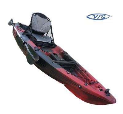 China Hot Sale 10ft LLDPE/HDPE Single Cheap Angler Recreation Plastic Fishing Kayak With Stadium Seat for sale