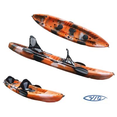 China Durable Tandem 2+1 Seats Touring Kayak Fishing Plastic Kayak In LLDPE / HDPE At Cheap Price for sale