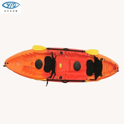 China Polyethylene---LLDPE EKSOT37500 tandem ocean kayak with rod holder and deluxe seat for sale