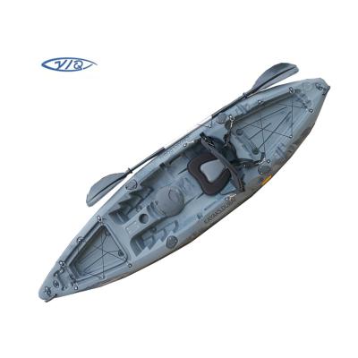 China Water entertainment and fishing 2022 hot sale 10ft single no inflatable kayak in LLDPE angler fishing kayak at factory price for sale