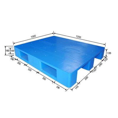 China Four Way Entry Flat Rackable 1200x1000 Mm Light Weight Recycle Black Cheap Plastic Pallet For Export Supplier for sale