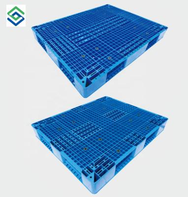 China Four Way Entry Double Sided Rackable Euro Racking Pallet Recycled Plastic Pallet For Palletizing for sale