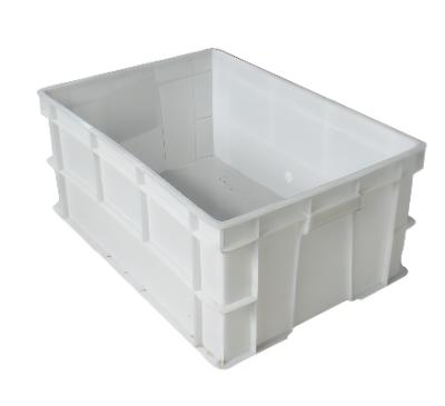 China Long Service Life 620X420X315mm Plastic Shipping Crate Stackable And Stackable Crates For Fruits And Vegetables for sale