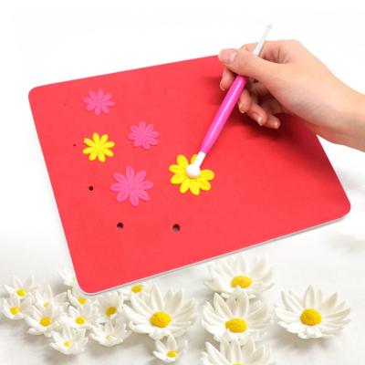 China Viable AK Fondant Flower Modeling Tools Sugarcraft DIY Art Tool Baking Cake 5 Holes Forming Foam Pad Sponge Mat for sale