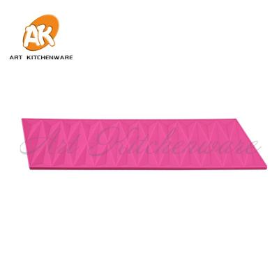 China Cake Lace Mat Silicone Fondant Molds Cake Decorating Tools Origami Cakes Border Mold Pastry Baking Tools LFM-77 for sale