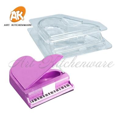 China Environmentally Friendly Stain AK Piano Chocolate Mold Viable Purple Plastic Chocolate Mold Supply CC-24 for sale