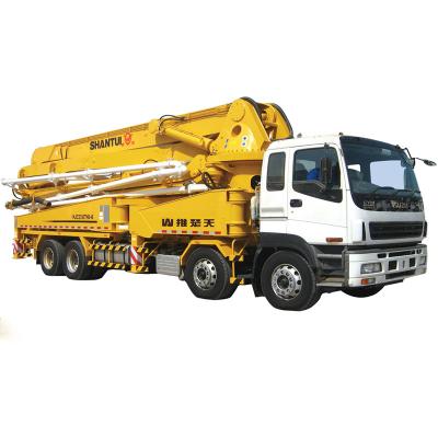 China Building Material Shops Hot Selling 48M Truck-Mounted Concrete Pump With Boom Worked Perfectly for sale