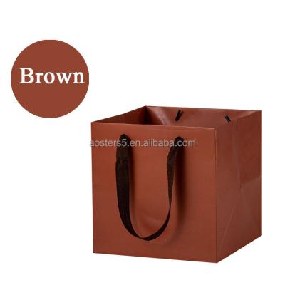 China Wholesale Custom Recyclable White Brown Kraft Gift Craft Shopping Paper Bags With Handle for sale