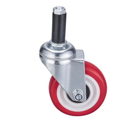 China PIVOT Industrial High Quality Commercial Casters Double Support Plug-in Casters for sale