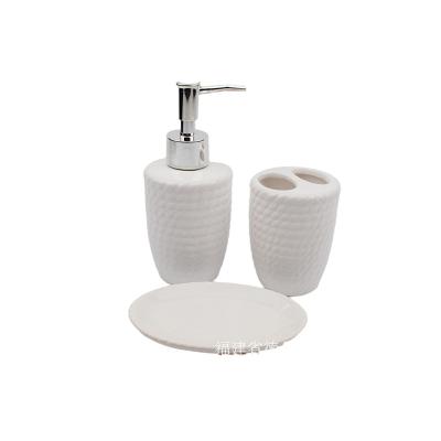 China Modern High Quality Modern Bathroom Accessory 3 Piece Ceramic Bathroom Accessory for sale