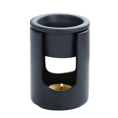 China Black And White European Style Ceramic Single Cavity Stove Essential Oil Stove Christmas Elements Flavor Aromatherapy Sea Ceramic Base for sale