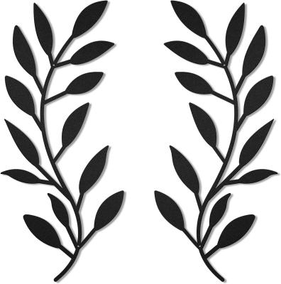 China Indoor Metal Tree Leaves Wall Decor Vine Metal Olive Branch Wall Art Outdoor for sale