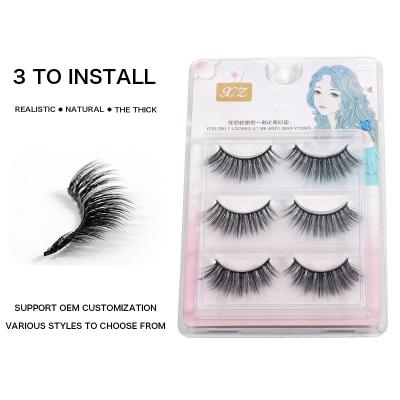 China 2022 New Design Popular Long Curl Light Natural Offset Makeup Natural One Dollar Eyelashes for sale