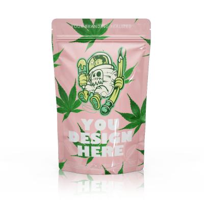 China Recyclable Biodegradable 7g 14g 28g Custom Printed Plastic Mylar Pouch Resealable Stand Up Zip Lock Mylar Bags for sale