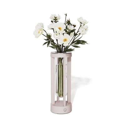 China Creative Modern LED Can Insert Flowers Night Light Table Lamp for sale