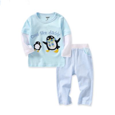 China Kids Clothing Pajamas Set Anti-Shrink Baby Pajamas Set 100% Cotton Two Pieces Set Eco-Friendly for sale