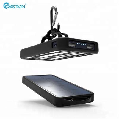 China High Capacity 8000mAh 32 LED Lights Dual Output Solar Power Bank for sale