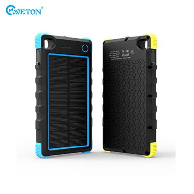 China Portable solar power bank 10000mah for cell phones for sale