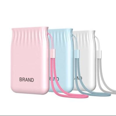 China Portable Type-c Beautiful Slim Portable Power Bank 5000mAh Power Bank for sale