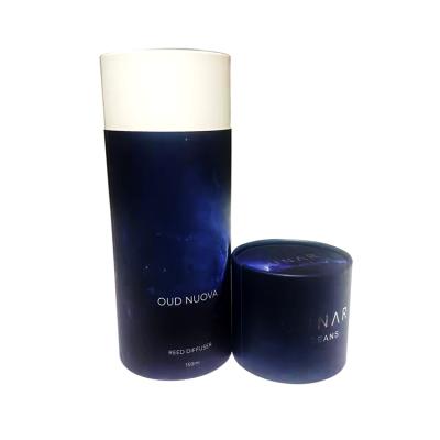 China Custom Luxury Printing Recyclable Cylinder Art Paper Round Tube Packaging Package For Wine for sale