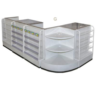 China Super mall high quality cheap price supermarket checkout counter for sale for sale