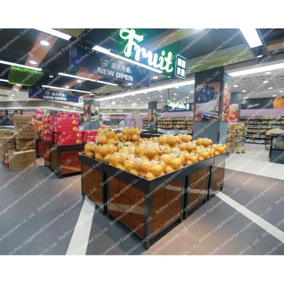 China Supermarket equipment fruit and vegetable display rack double-sided high quality plant rack for sale