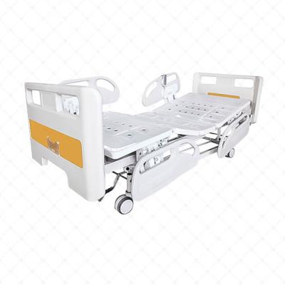 China Metal Wholesale Remote Control Medical Electric Hospital Bed Manual Bed Double Shake Punching Central Control for sale