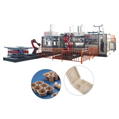 China food & Beverage Factory Fiber Tableware Meal Box Sugarcane Bagasse Pulp Thermoforming Machine for sale