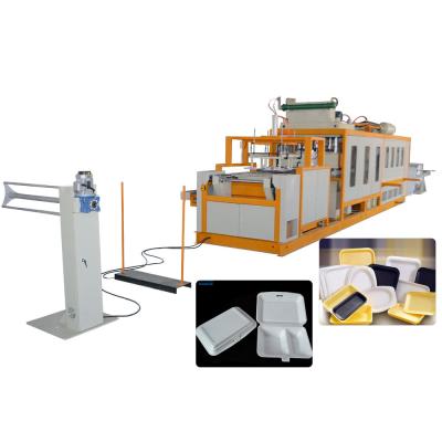 China Good price PS foam plastic food box/dish making machine Full automatic clamshell forming machine HR-1080M for sale