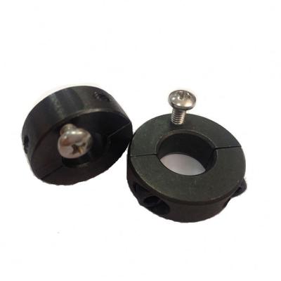 China Transmission Shaft Mounting Two Piece Split Collars Flange Type With Set Screw for sale