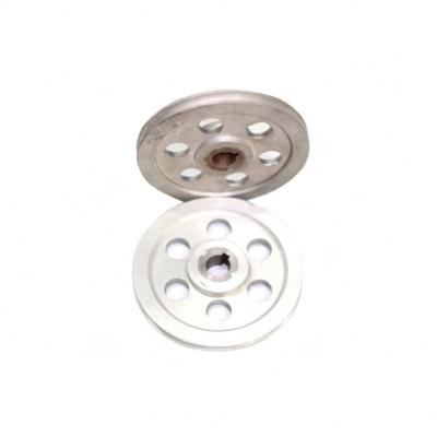 China Stainless Steel Field Service Brick Machine Parts 24mm Aluminum Motor Pulley for sale