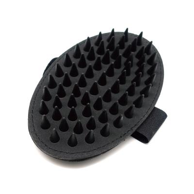 China Normal Pin Rubber Type Viable - Flexible Handheld Bath Brush Pad Combs For Pets Dog Grooming Brush for sale